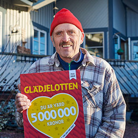 Vann högvinsten på sin Glädjelott