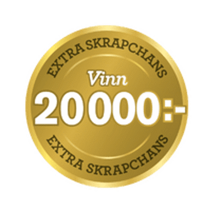 Extra skrapchans, vinn 20.000 kronor