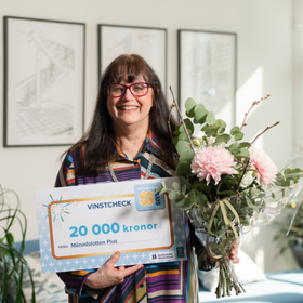 Cecilia vann på Månadlotten Plus!