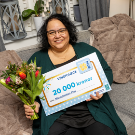 Hon vann 20 000 kronor och planerar för nya reseäventyr