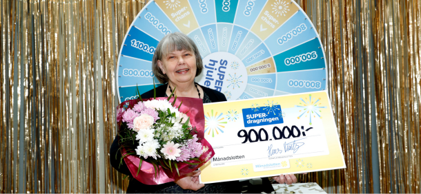 Sylvia snurrade fram 900.000 kr!