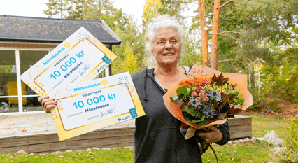 Glad vinnare i Månads­lotten