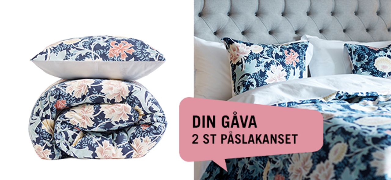 Blommigt påslakanset