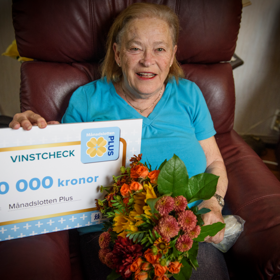 Grattisbrevet kom som en glad överraskning.