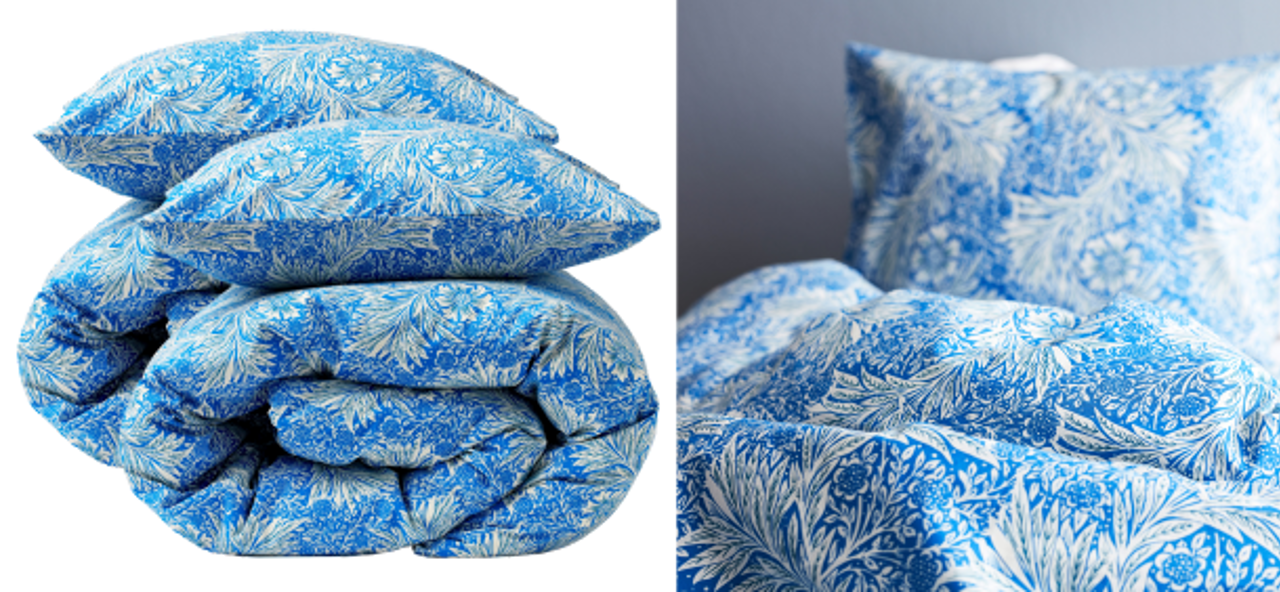 Gåva blått påslakansett 