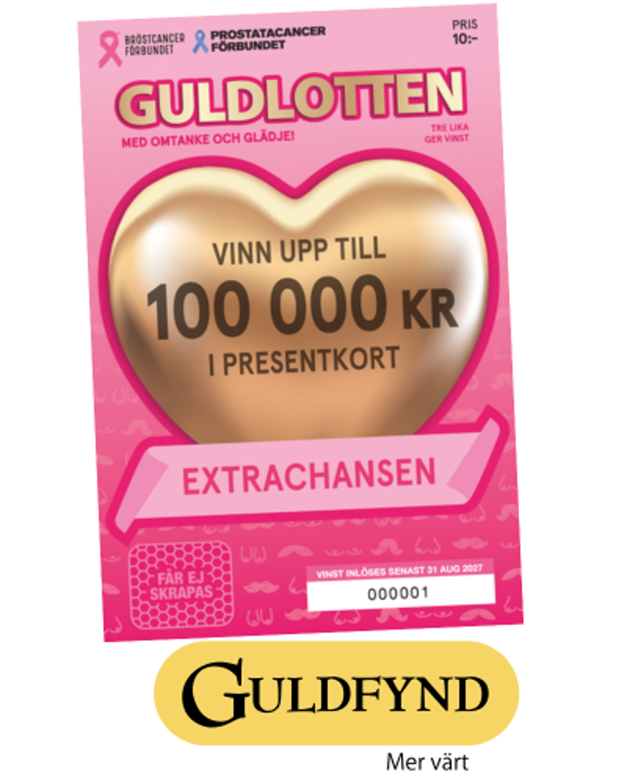 Lottbild på Guldlotten och Guldfynds Logotype
