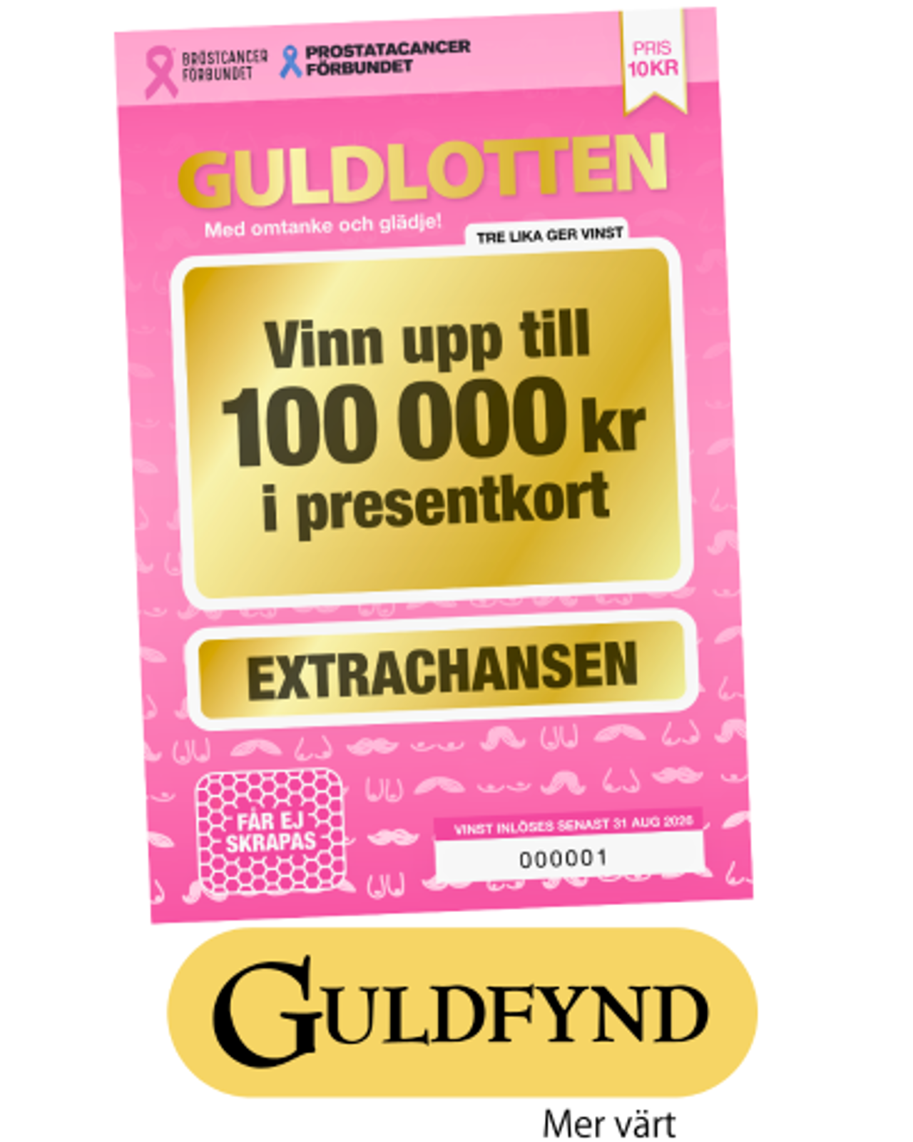 Lottbild på Guldlotten och Guldfynds Logotype