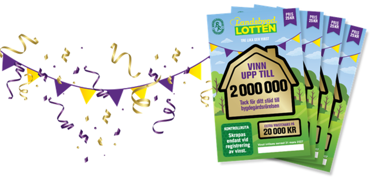 4 st Landsbygdslotter