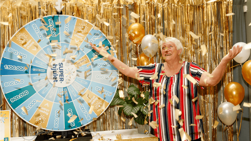 Evy, vinnare i Månadslottens SUPER-dragning